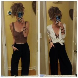 SOLD OUT ONLINE Maeve High Rise Wide Leg Pleated Avery Pant Trouser